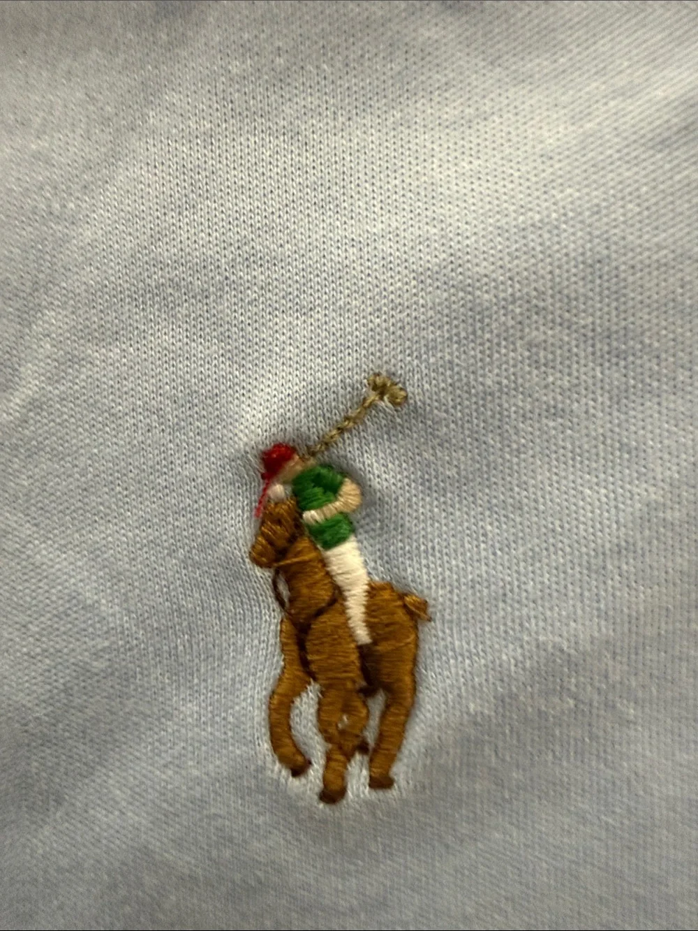 Ralph Lauren Light Blue Short-Sleeve Polo Shirt with Pony Logo